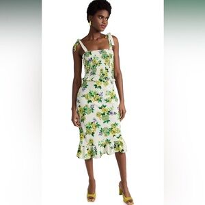 Amanda Uprichard Gaia Floral Midi Dress- Size Medium
